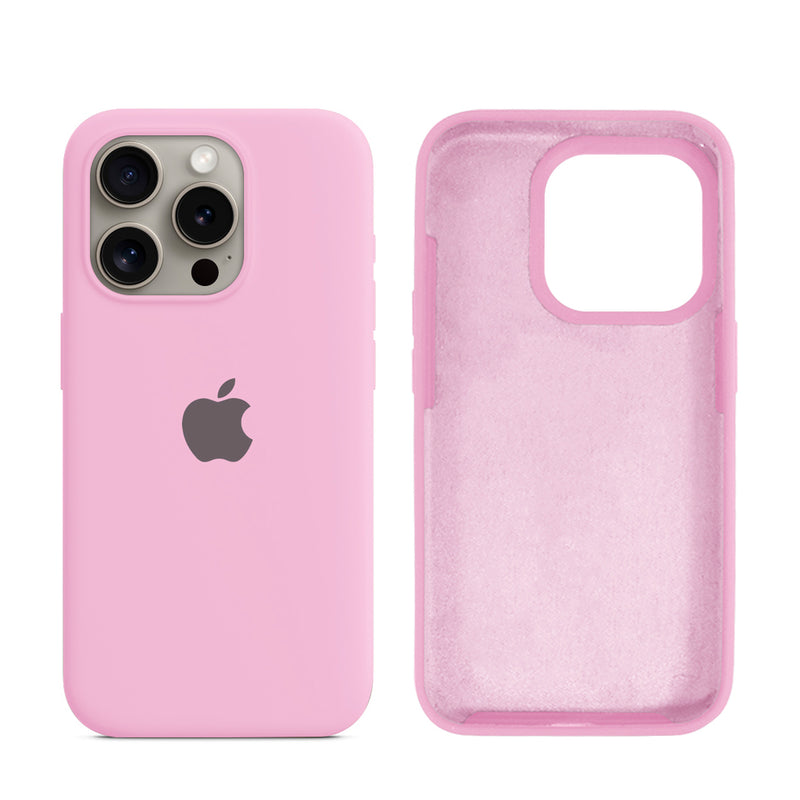 Capinha para iPhone 15 Pro em Silicone com Interior Aveludado