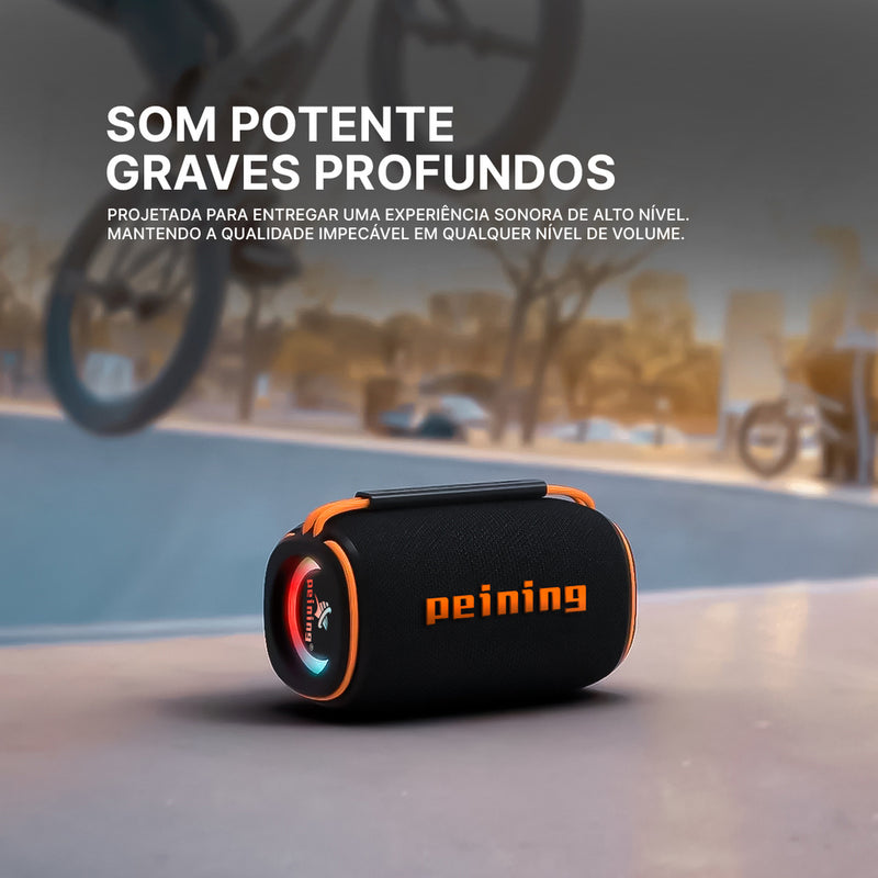 Caixa de Som Portátil Bluetooth Peining PEI 232BTS 10W IPX6