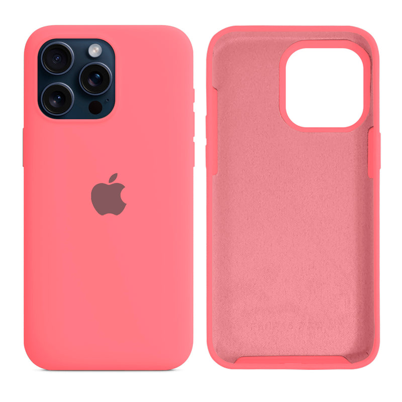 Capinha iPhone 15 Pro Max em Silicone com Interior Aveludado