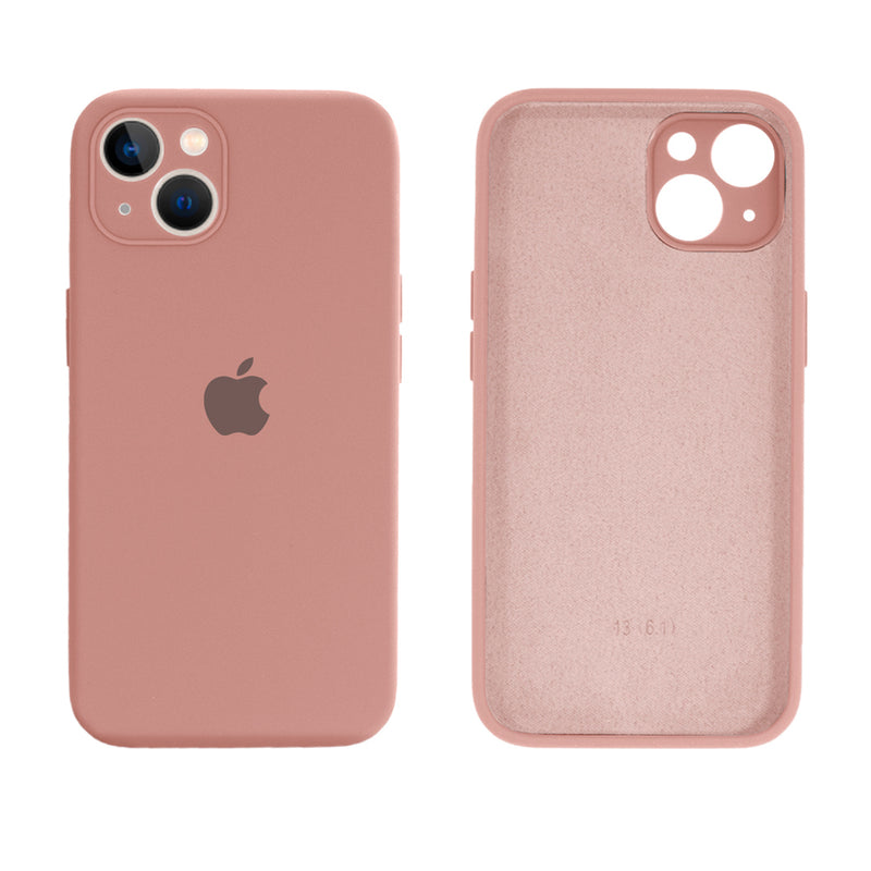 Capinha Celular iPhone 13 Silicone Aveludado com Proteção Câmera