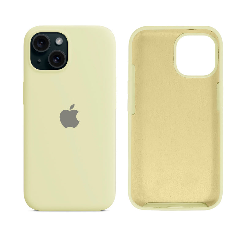 Capinha para iPhone 15 em Silicone com Interior Aveludado