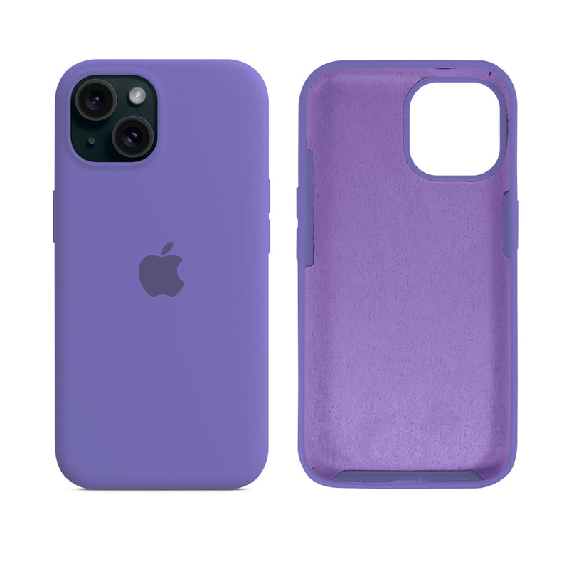 Capinha para iPhone 15 em Silicone com Interior Aveludado