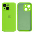 Capinha Celular iPhone 15 Silicone Aveludado com Proteção Câmera