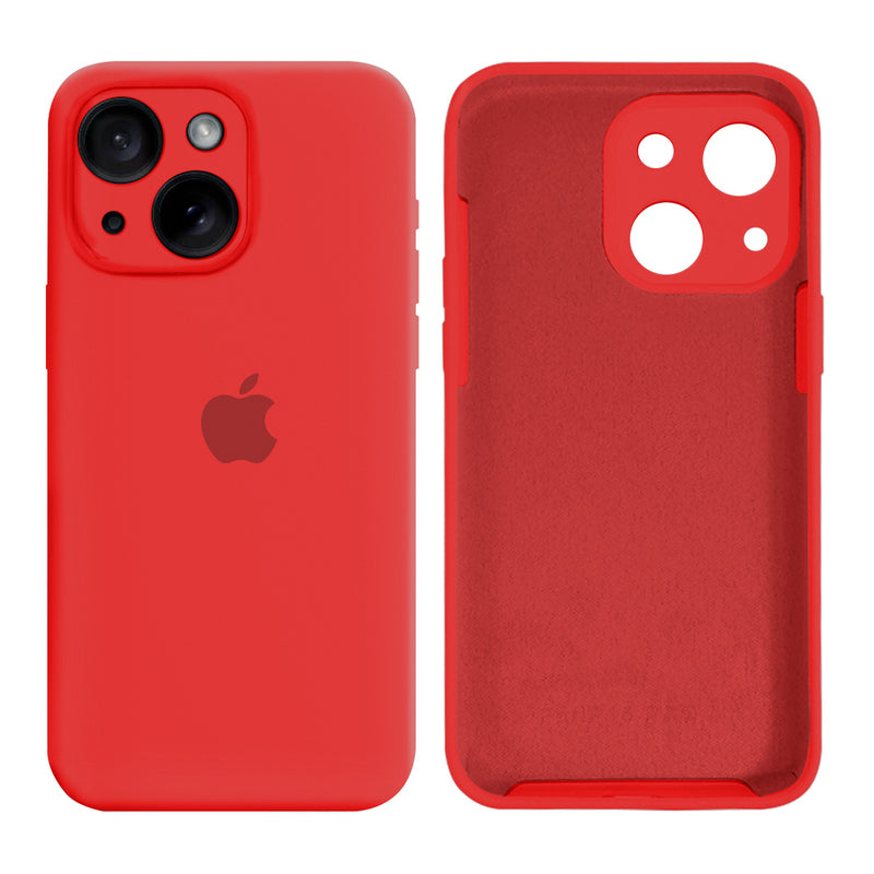 Capinha Celular iPhone 15 Silicone Aveludado com Proteção Câmera