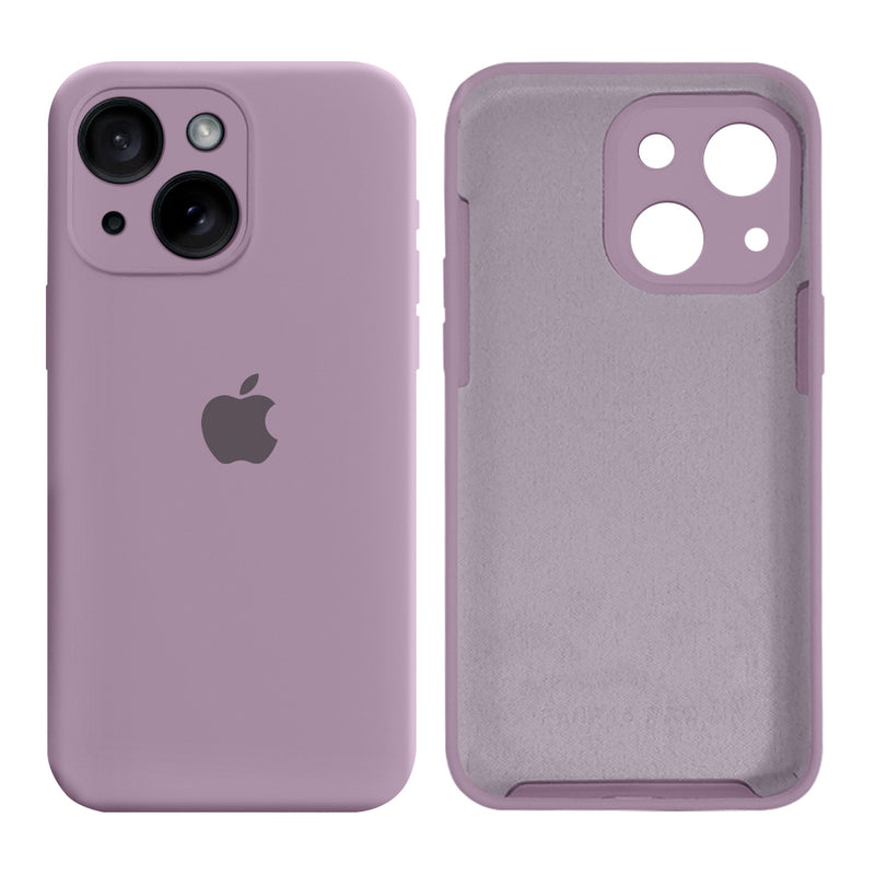 Capinha Celular iPhone 15 Silicone Aveludado com Proteção Câmera