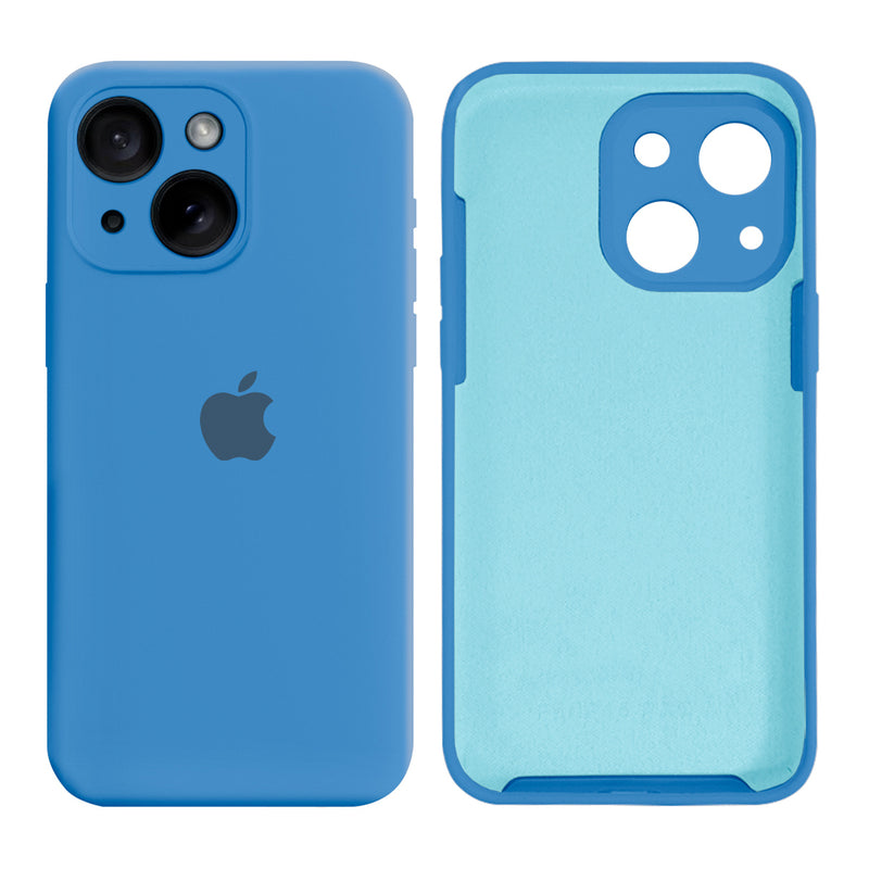 Capinha Celular iPhone 15 Silicone Aveludado com Proteção Câmera
