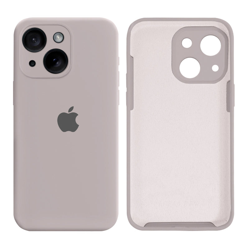 Capinha Celular iPhone 15 Silicone Aveludado com Proteção Câmera