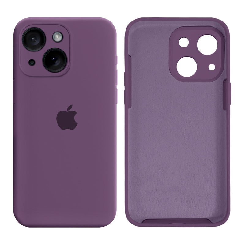 Capinha Celular iPhone 15 Silicone Aveludado com Proteção Câmera