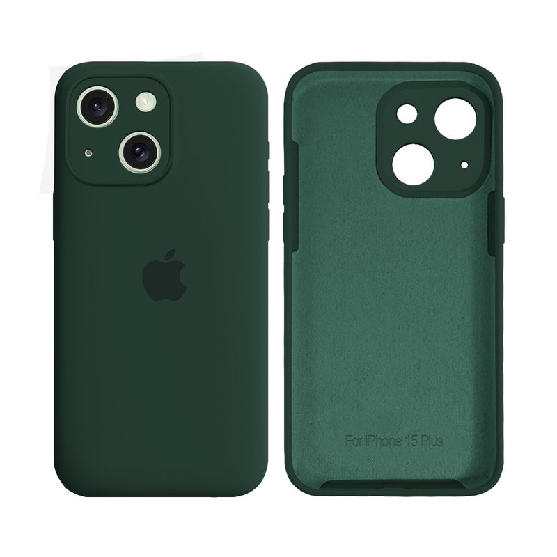Capinha Celular iPhone 15 Silicone Aveludado com Proteção Câmera