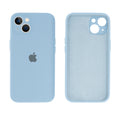 Capinha Celular iPhone 14 Silicone Aveludado com Proteção Câmera
