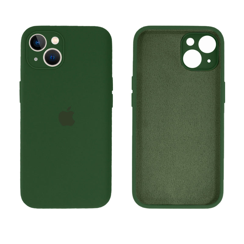 Capinha Celular iPhone 14 Silicone Aveludado com Proteção Câmera