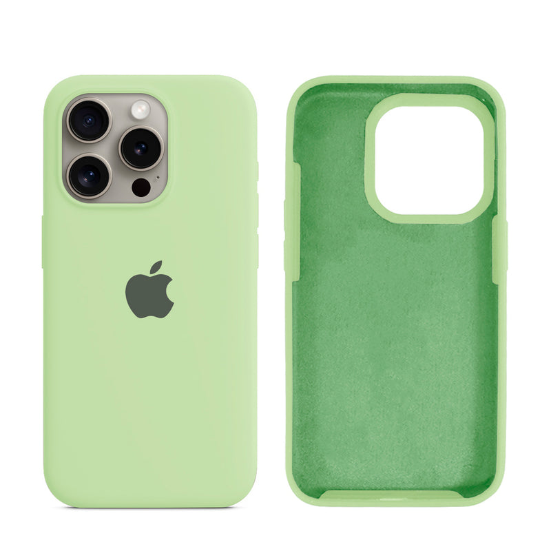 Capinha para iPhone 15 Pro em Silicone com Interior Aveludado