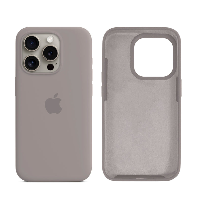 Capinha para iPhone 15 Pro em Silicone com Interior Aveludado