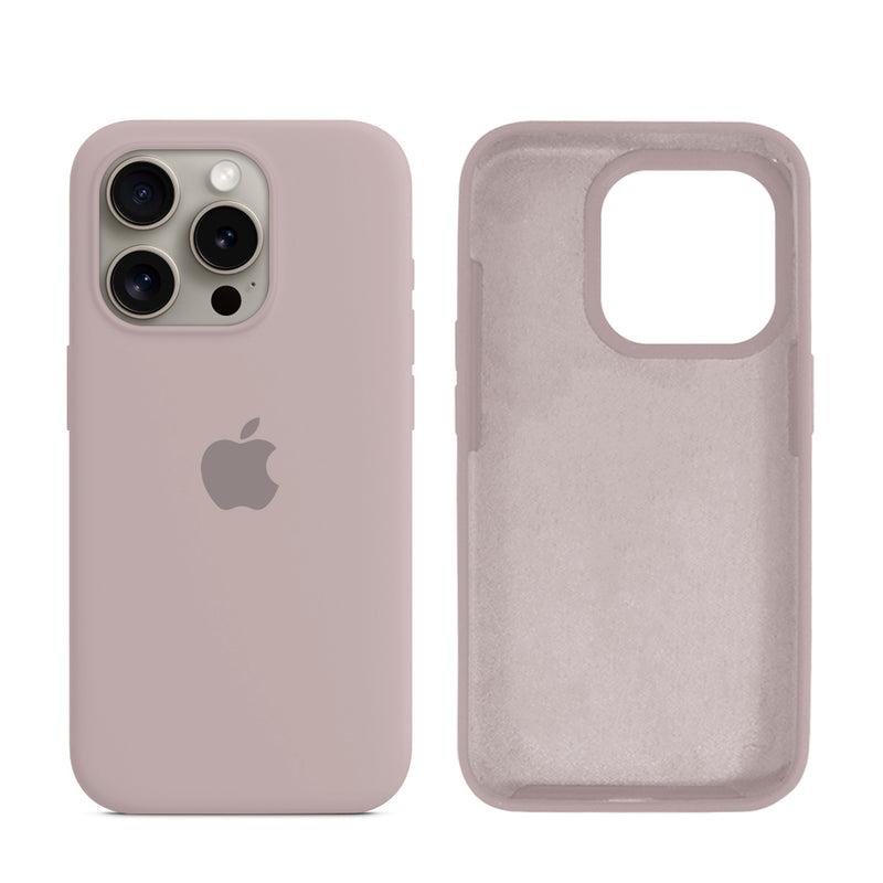Capinha para iPhone 15 Pro em Silicone com Interior Aveludado