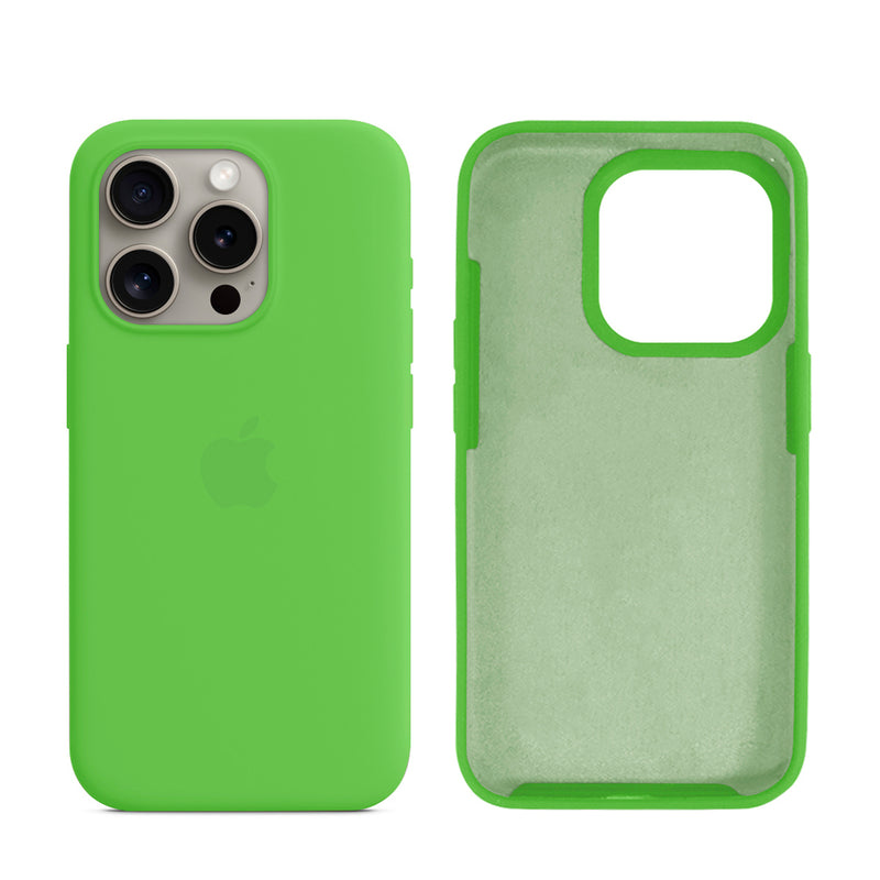 Capinha para iPhone 15 Pro em Silicone com Interior Aveludado