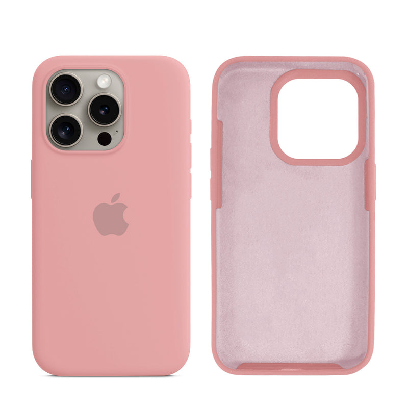 Capinha para iPhone 15 Pro em Silicone com Interior Aveludado