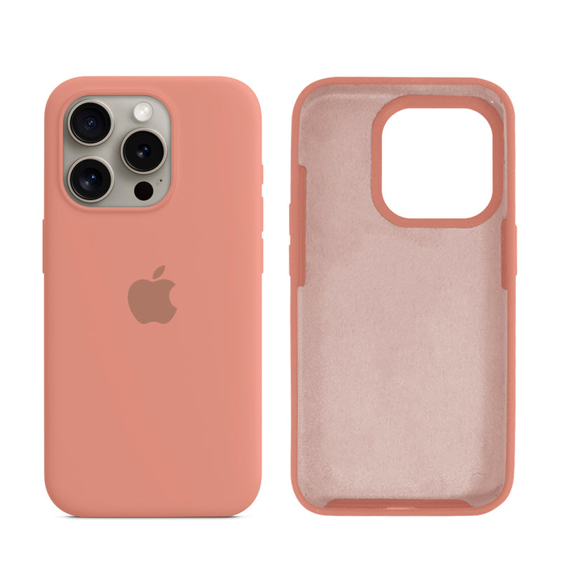 Capinha para iPhone 15 Pro em Silicone com Interior Aveludado