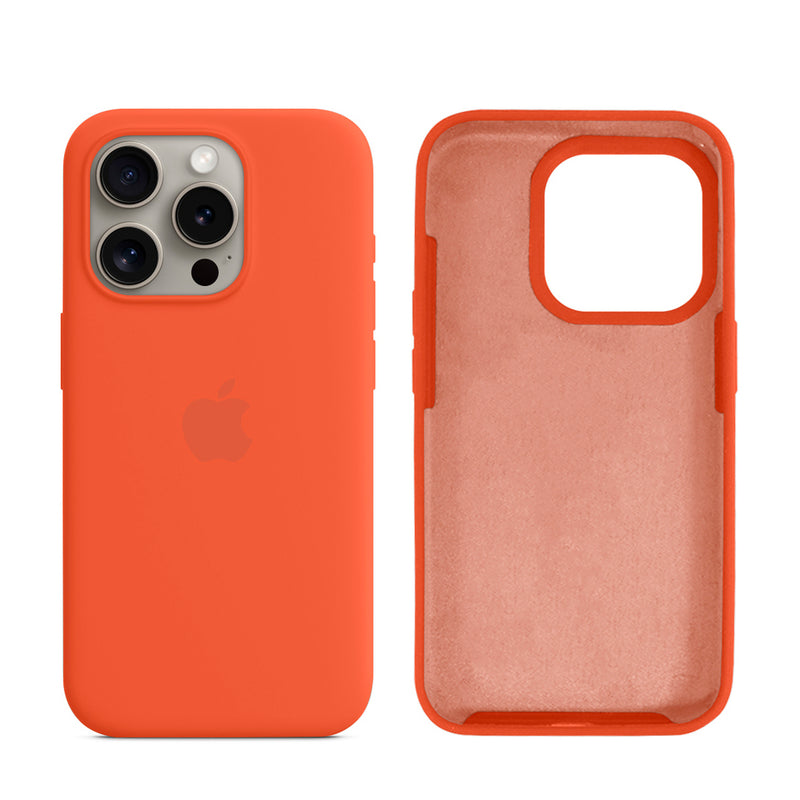 Capinha para iPhone 15 Pro em Silicone com Interior Aveludado