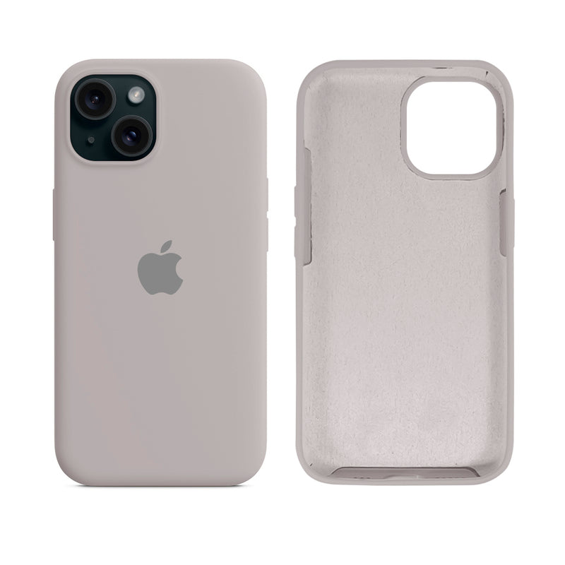 Capinha para iPhone 15 em Silicone com Interior Aveludado