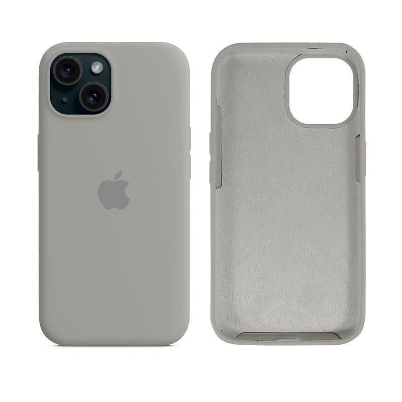 Capinha para iPhone 15 em Silicone com Interior Aveludado