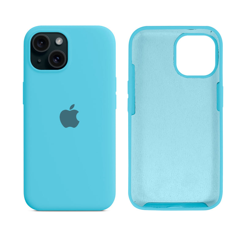 Capinha para iPhone 15 em Silicone com Interior Aveludado