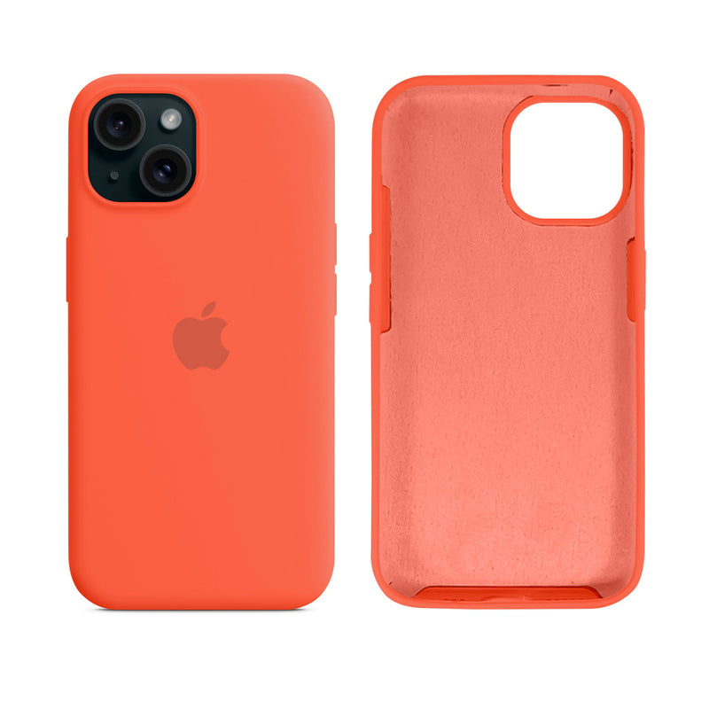 Capinha para iPhone 15 em Silicone com Interior Aveludado