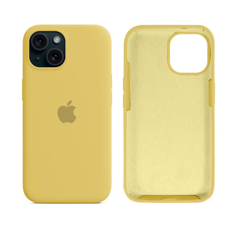 Capinha para iPhone 15 em Silicone com Interior Aveludado