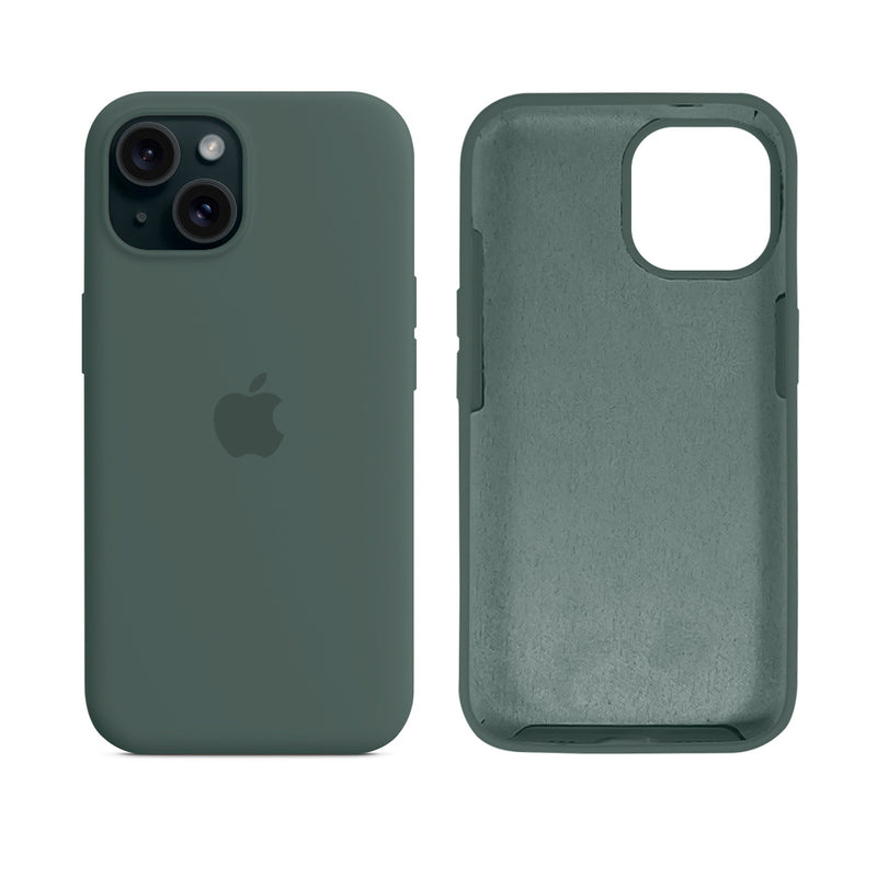 Capinha para iPhone 15 em Silicone com Interior Aveludado