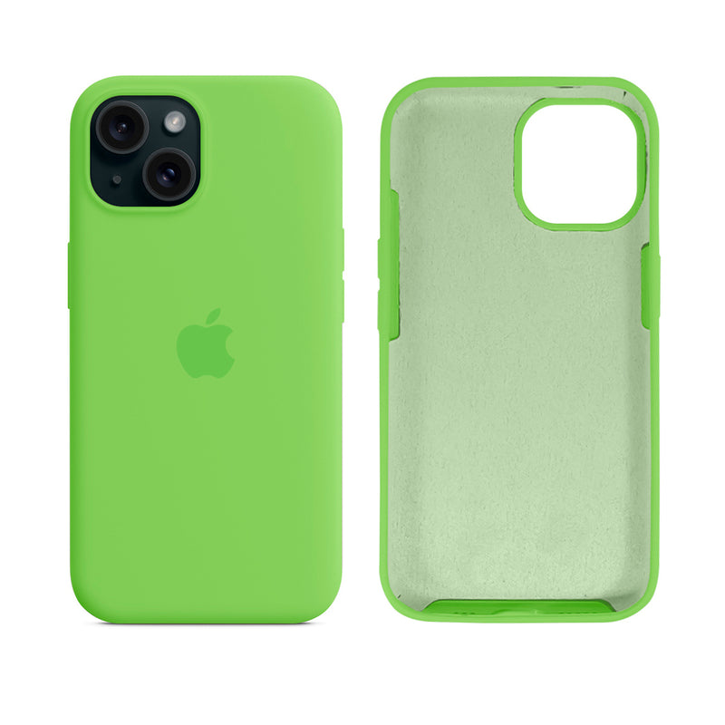 Capinha para iPhone 15 em Silicone com Interior Aveludado