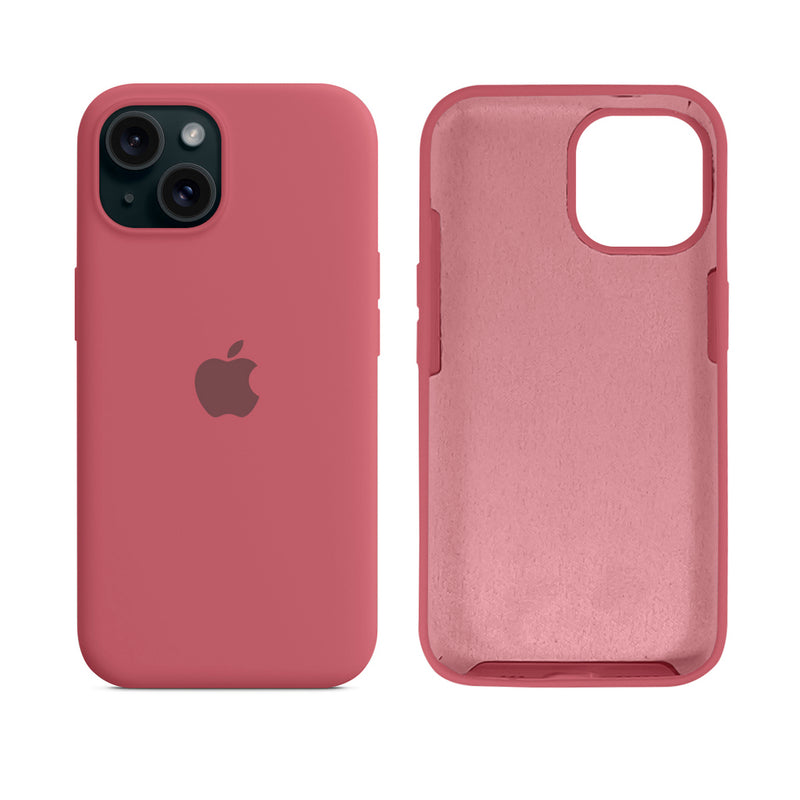 Capinha para iPhone 15 em Silicone com Interior Aveludado