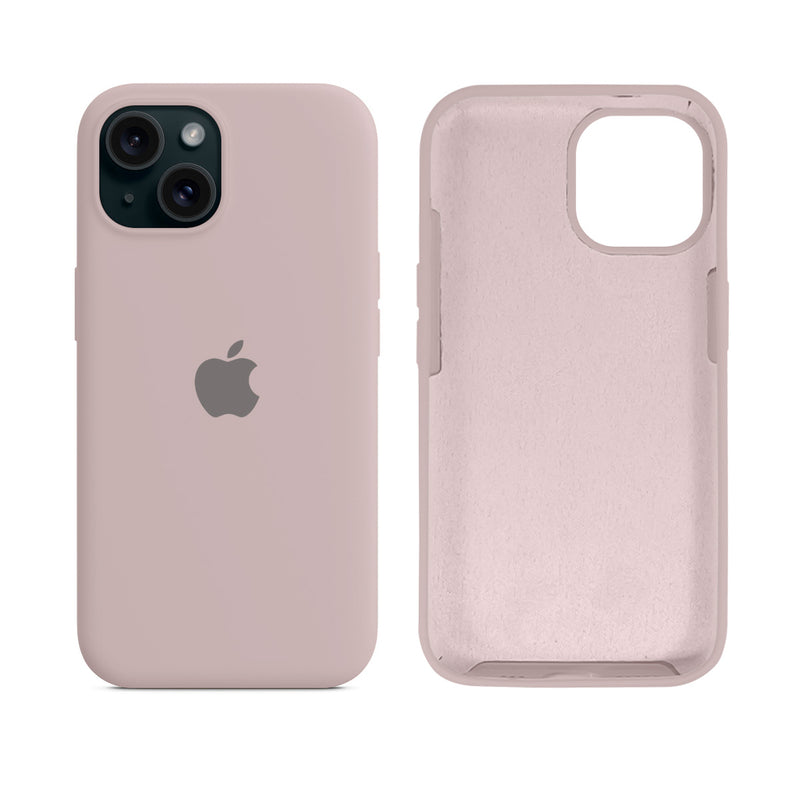 Capinha para iPhone 15 em Silicone com Interior Aveludado