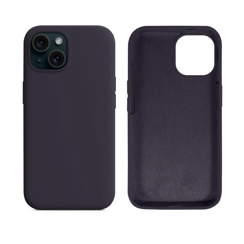 Capinha para iPhone 15 em Silicone com Interior Aveludado