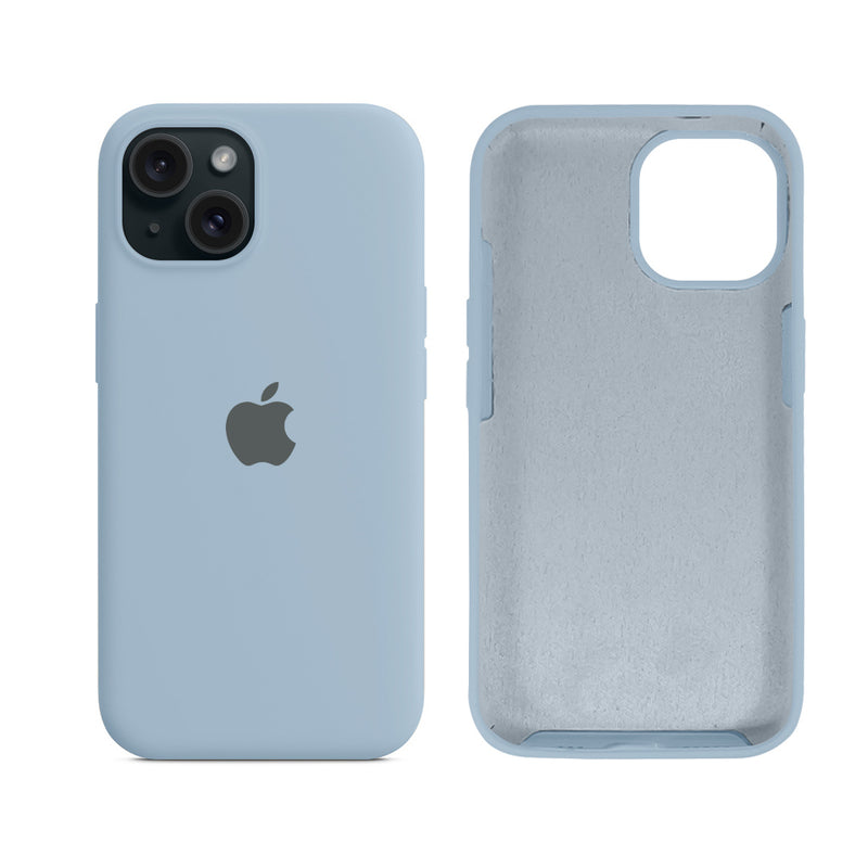 Capinha para iPhone 15 em Silicone com Interior Aveludado