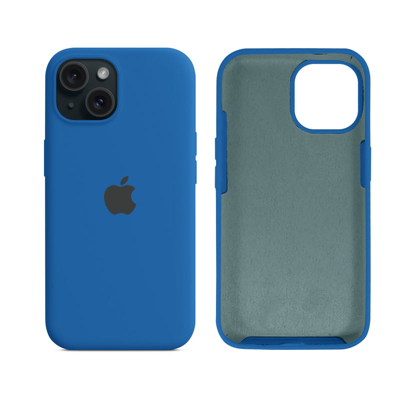 Capinha para iPhone 15 em Silicone com Interior Aveludado