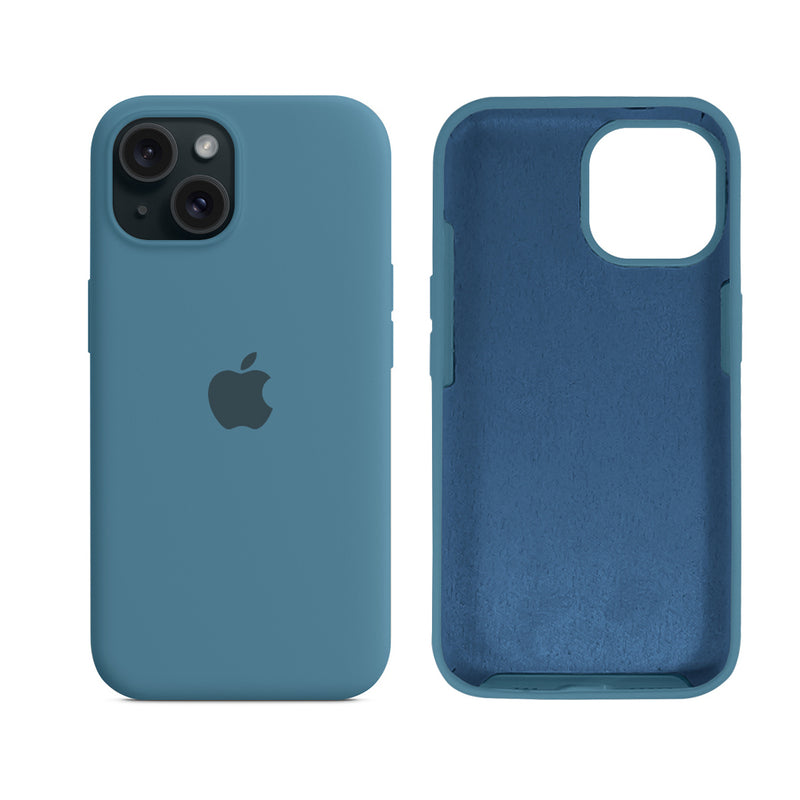 Capinha para iPhone 15 em Silicone com Interior Aveludado