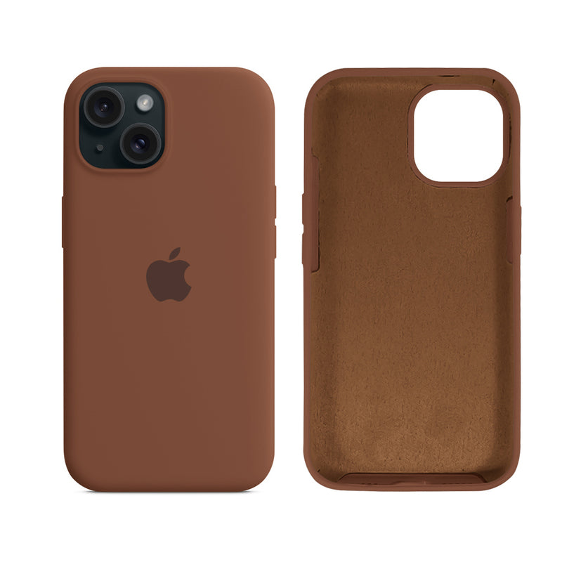 Capinha para iPhone 15 em Silicone com Interior Aveludado
