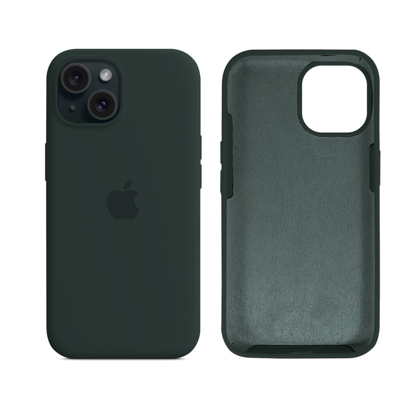 Capinha para iPhone 15 em Silicone com Interior Aveludado