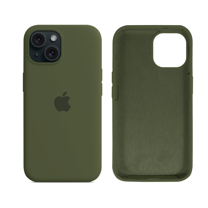 Capinha para iPhone 15 em Silicone com Interior Aveludado