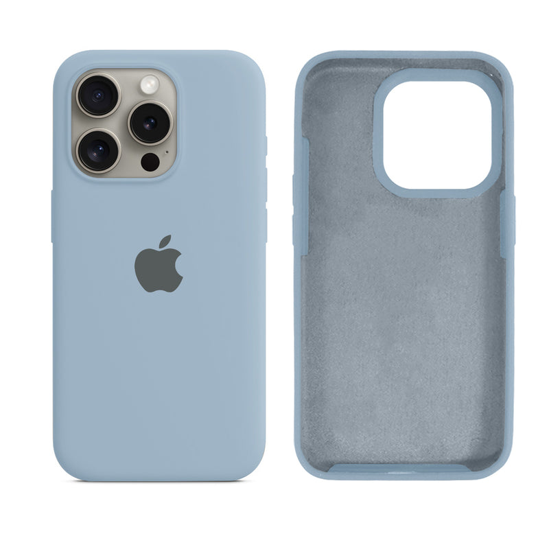 Capinha para iPhone 15 Pro em Silicone com Interior Aveludado