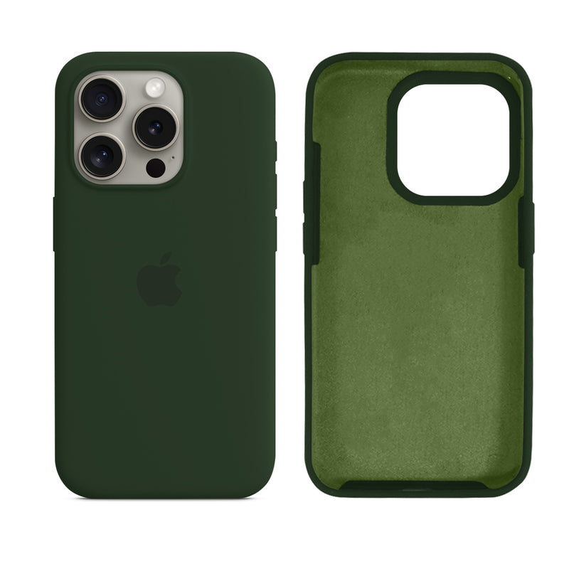 Capinha para iPhone 15 Pro em Silicone com Interior Aveludado