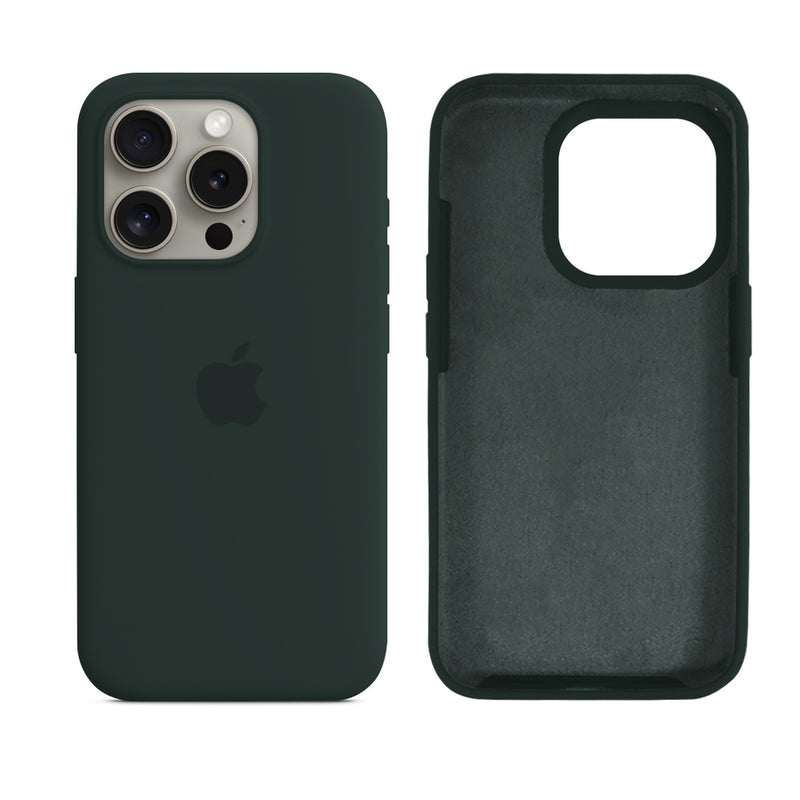 Capinha para iPhone 15 Pro em Silicone com Interior Aveludado