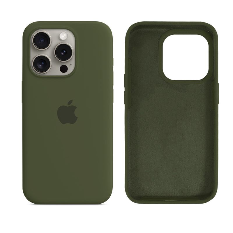 Capinha para iPhone 15 Pro em Silicone com Interior Aveludado