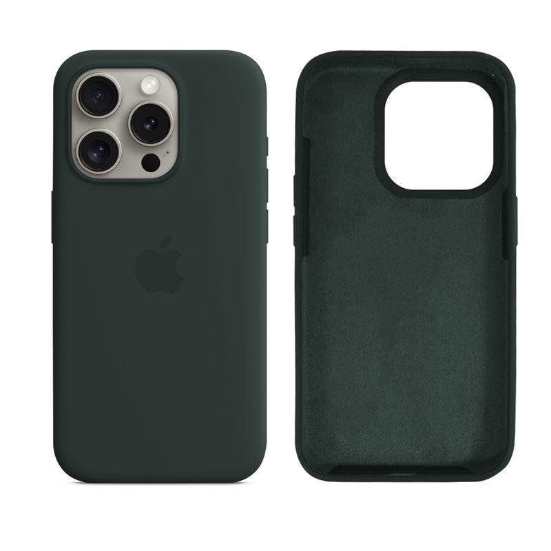 Capinha para iPhone 15 Pro em Silicone com Interior Aveludado