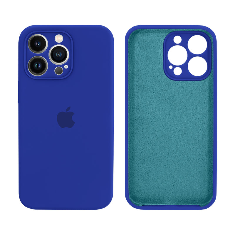 Capinha Celular iPhone 13 Pro Silicone Aveludado com Proteção Câmera