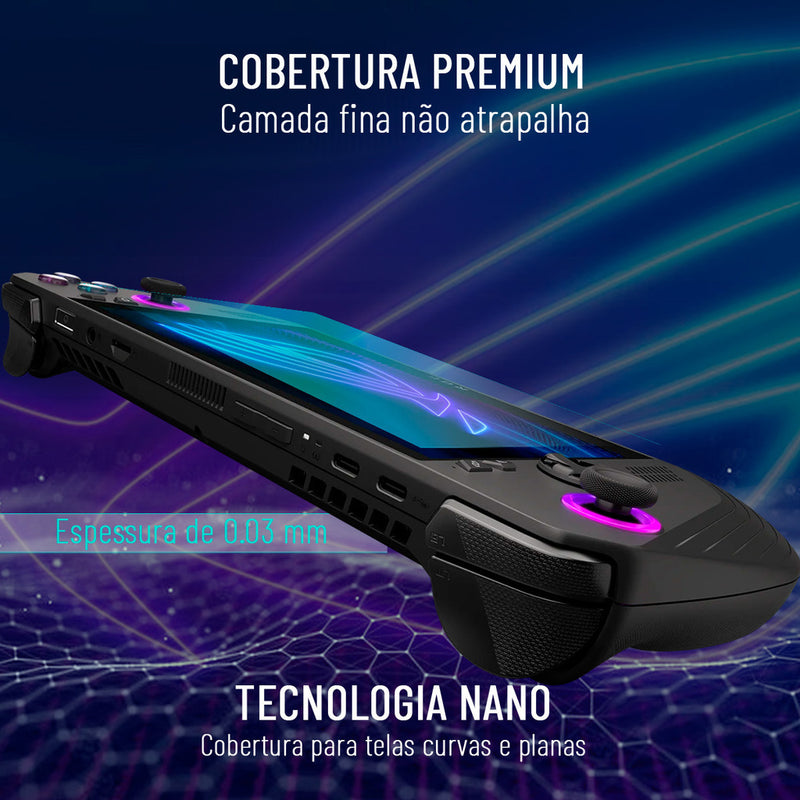 Película Hidrogel ROG Xbox Ally Flexível Transparente ou Fosca Resistente TPU Premium
