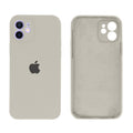 Capinha Celular iPhone 12 Silicone Aveludado com Proteção Câmera