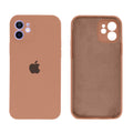 Capinha Celular iPhone 12 Silicone Aveludado com Proteção Câmera