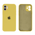 Capinha Celular iPhone 12 Silicone Aveludado com Proteção Câmera