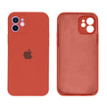Capinha Celular iPhone 12 Silicone Aveludado com Proteção Câmera