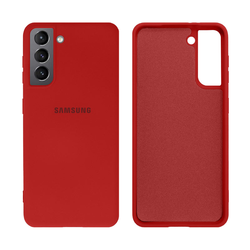 Capinha Celular Galaxy S21 Silicone Cover Aveludado
